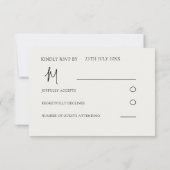 Moderne Lemons Blue & Yellow Wedding RSVP Karte (Rückseite)