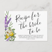 Moderne Lemons & Lavender Bridge zu sein Begleitkarte (Vorderseite)