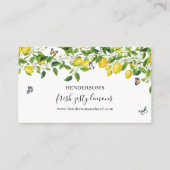 Moderne Lemons Visitenkarte (Vorderseite)