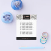 Moderne Leopard Haar Stylist Rose Gold Schere Flyer (Einzeln)