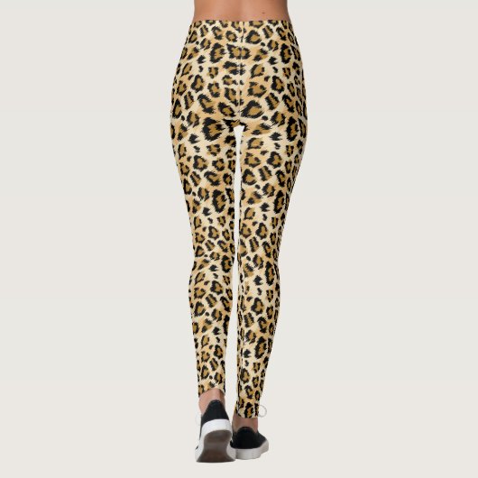 Moderne Leopard Print Leggings (Rückseite)