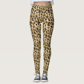 Moderne Leopard Print Leggings (Vorderseite)