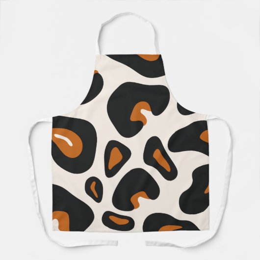 Moderne Leopard Print Schürze - Chic Kitchen Style (Vorderseite)