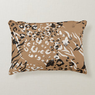 Moderne Leoparden: wilde Natur. Dekokissen