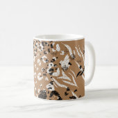 Moderne Leoparden: wilde Natur. Kaffeetasse (VorderseiteRechts)