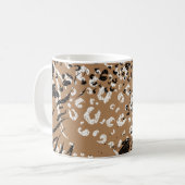 Moderne Leoparden: wilde Natur. Kaffeetasse (Vorderseite Links)