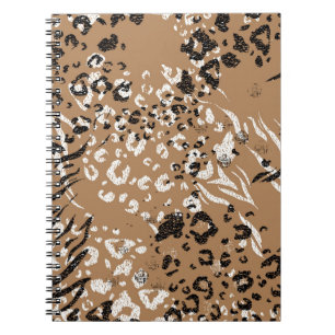 Moderne Leoparden: wilde Natur. Notizblock
