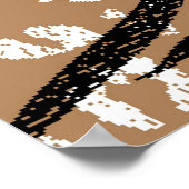 Moderne Leoparden: wilde Natur. Poster (Ecke)