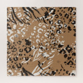 Moderne Leoparden: wilde Natur. Puzzle (Horizontal)