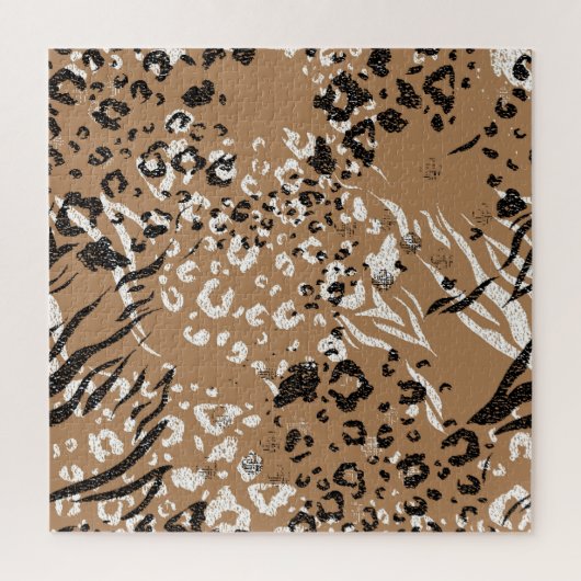 Moderne Leoparden: wilde Natur. Puzzle (Vertikal)