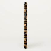 Moderne Leopardenmuster mit Glitzer Case-Mate iPhone Hülle (Hinten/Rechts)