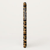 Moderne Leopardenmuster mit Glitzer Case-Mate iPhone Hülle (Hinten/Links)