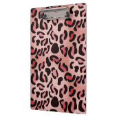 Moderne Leopardenmuster-Tiere Klemmbrett (Links)