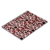 Moderne Leopardenmuster-Tiere Notizblock (Linke Seite)