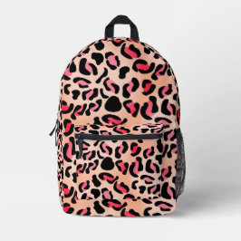 Moderne Leopardenmuster-Tierprint Bedruckter Rucksack