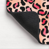 Moderne Leopardenmuster-Tierprint Mousepad (Ecke)