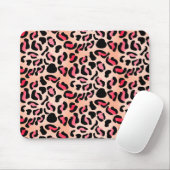 Moderne Leopardenmuster-Tierprint Mousepad (Mit Mouse)
