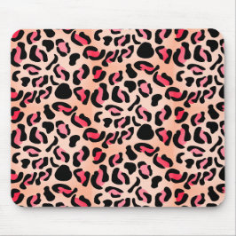 Moderne Leopardenmuster-Tierprint Mousepad