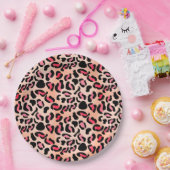 Moderne Leopardenmuster-Tierprint Pappteller (Party)