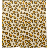 Moderne Leopardenprint-Muster Duschvorhang (Vorderseite)