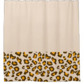 Moderne Leopardenprint-Muster Duschvorhang (Vorderseite)
