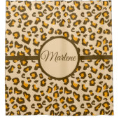 Moderne Leopardenprint-Muster Duschvorhang (Vorderseite)