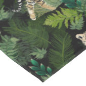 Moderne Leopards Tigers Jungle Pflanze Black Desig Tischdecke (Schrägansicht)