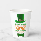 Moderne Leprechaun St. Patrick's Day Kinderdusche Pappbecher (Rückseite)