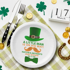 Moderne Leprechaun St. Patrick's Day Kinderdusche Pappteller