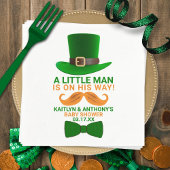 Moderne Leprechaun St. Patrick's Day Kinderdusche Serviette