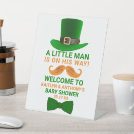 Moderne Leprechaun St. Patrick's Day Kinderdusche Sockelschild
