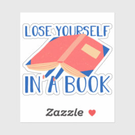 Moderne Lesekonzette Verlieren Sie sich in einem B Aufkleber