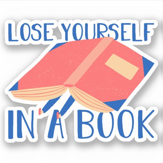 Moderne Lesekonzette Verlieren Sie sich in einem B Aufkleber (Vorderseite)