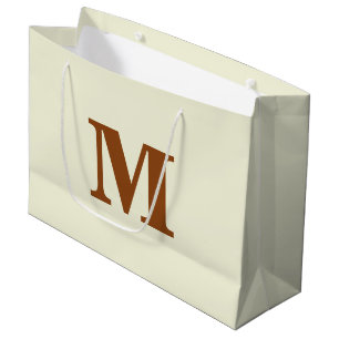 Moderne Letter Monogram Große Geschenktüte