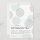 Moderne Letterpress Style Circle Wedding Einladung (Vorderseite)