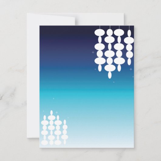 Moderne Leuchten - RSVP-Karte oder Postkarte (Vorderseite)
