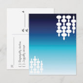 Moderne Leuchten - RSVP-Karte oder Postkarte (Vorne/Hinten)