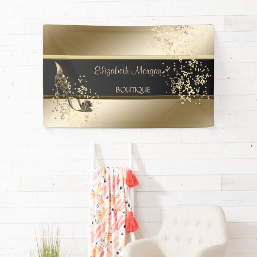 Moderne, leuchtende, blühende High Heels Banner (Insitu)