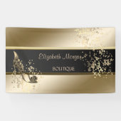 Moderne, leuchtende, blühende High Heels Banner (Horizontal)