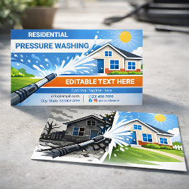 Moderne leuchtende Wohnungsdruckreinigungskunst Visitenkarte