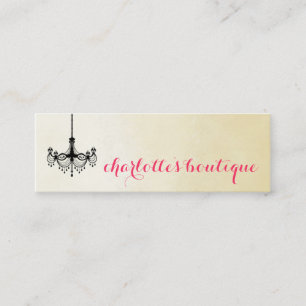 Moderne Leuchter-Visitenkarten Mini Visitenkarte