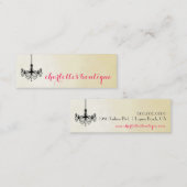 Moderne Leuchter-Visitenkarten Mini Visitenkarte (Vorne/Hinten)