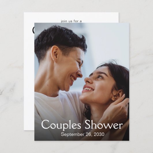 Moderne LGBTQ Foto Paare Dusche (Vorne/Hinten)