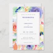 Moderne LGBTQ-Hochzeit mit Blumenarmbogen Einladung (Vorderseite)