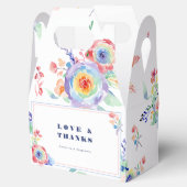Moderne LGBTQ-Hochzeit mit Regenbogen-Flora Geschenkschachtel (Geöffnet)