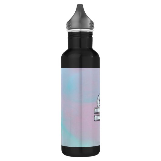 Moderne Libra Zodiac-Gebärmutter im Perlenstil Edelstahlflasche (Links)