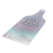 Moderne Libra Zodiac-Gebärmutter im Perlenstil Schneidebrett (Ecke)