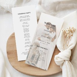 Moderne, lichtdurchflutete, transparente Hochzeit  Programm