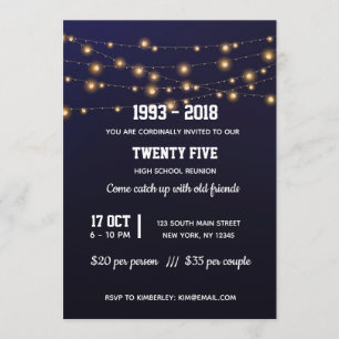 Moderne Lichter Einladung