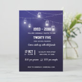 Moderne Lichter Einladung (Stehend Vorderseite)